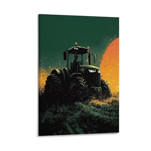 Image sur toile tracteur idée cadeau décoration murale pour passionné agricole