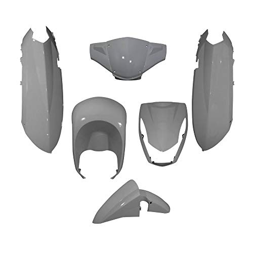 Carrosserie Kisbee 50 cassée remplacez par le kit 6 pieces gris mat p2r