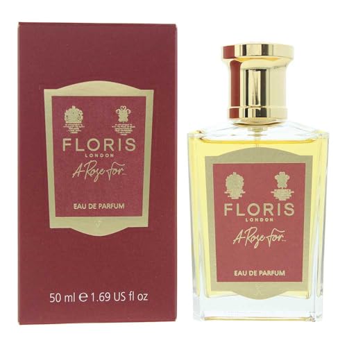 Floris London A Rose For... Eau de Parfum (50 ml) - Spicy Floral Fragrance | Enhanced with Cassis, Orris, Patchouli & Vanilla | Perfect for Day or Evening Wear | Warm Romantic & Feminine Scent