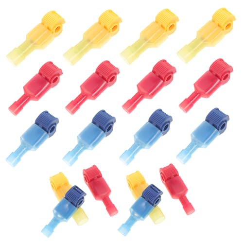 Unomor 50Sets Quick Splice Wire Connectors Kit T Tap Electrical Terminals with Full Insulation Includes for Tapping and Quick Disconnects