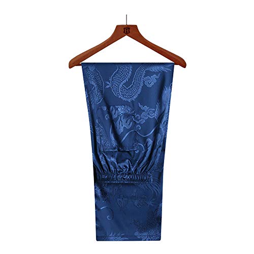 wecotton Tang Suit Men Hanfu Chinese Traditional Clothes Kung Fu Shirt Uniform Long Sleeved Coat Tops and Pants