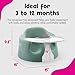 Bumbo Baby Floor Seat, Portable Infant Sit Up Activity & Eating Chair with Tray Accessory, Hemlock - Feeding and Sitting Lounger for Babies and Infants Ages 3 to 12 Months