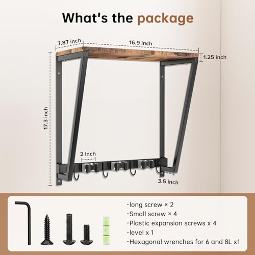 Rangement de garage et buanderie : support mural pour balais et outils - 3