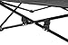 KingCamp Erhöhtes Hundebett Hundeliege Outdoor Haustierbett Haustierliege Atmungsaktivem Mesh & Wildledermatte & Rutschfesten Füßen für Reisen Garten Outdoor Indoor, Schwarz 57 x 57 x 23 cm