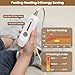 Electric Foot Warmer, Luxury Faux Fur Heating Pad for Feet Pain Relief Cramp, Heated Foot Warmer for Under Desk & Bed with 3 Heat Settings & 2H Auto-Off, ETL Certified, 16x22 Inch, Light Grey