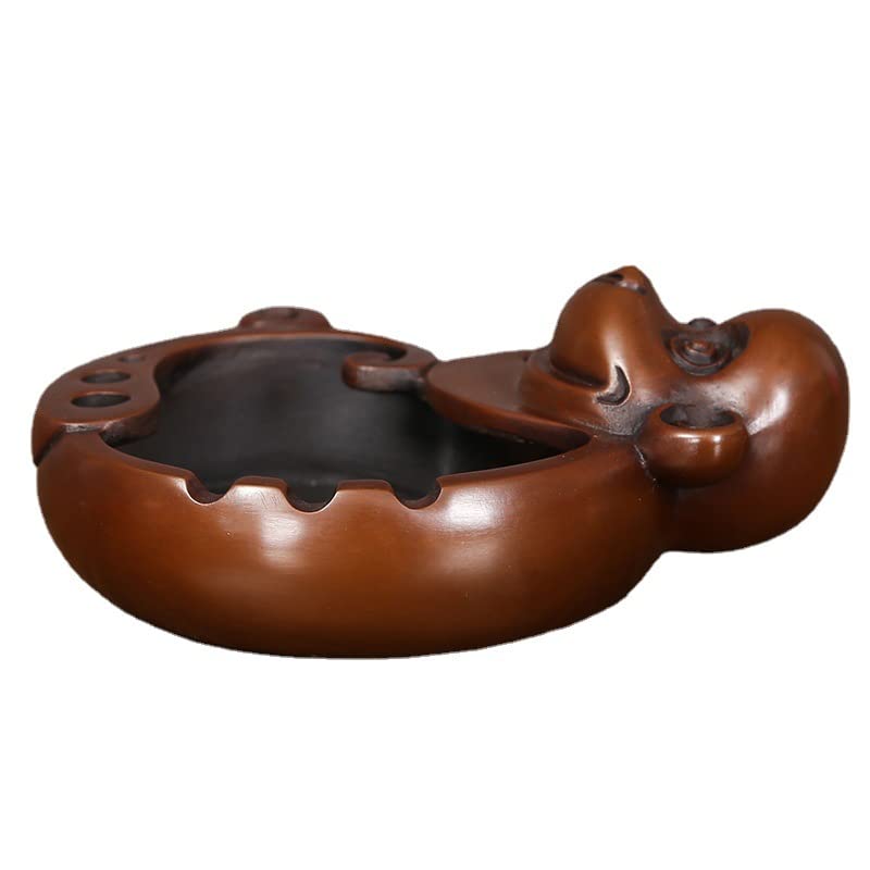 Quemador de Incienso Cenicero de Cobre, Adornos de Mono de Cobre, artesanías, Decoraciones for el hogar, Regalos prácticos Estilo Tradicional Chino Antigüedades Bellas Artes Regalos Artesanía