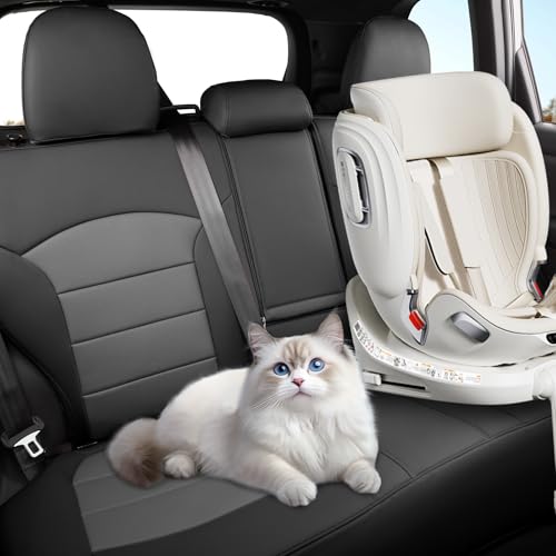 coverdream Leather Seat Covers Full Set for 2025 Subaru Forester Base,Limited,Premium,Sport,Touring,Fully Covered,Airbag Compatible,Waterproof Seat Cushion SUV Seat Protector(Black&Gray) by coverdream - Used condition - Image 6