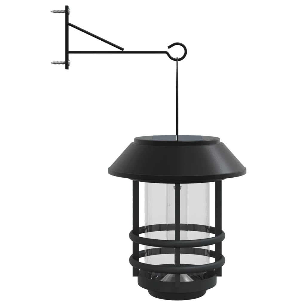 vidaXL Solar Außenwandleuchten 4 Stk., Außenwandleuchte Flackerndes Licht, Wandleuchte mit IP44-Schutzart, Außenleuchte Wandlampe, Weiß