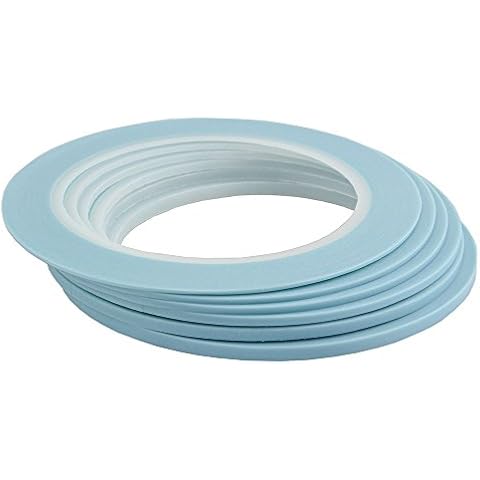 Mix 6Rolls High-Temp Pinstripe Vinyl Fine Line Masking Tape Automotive Car Painting Painters Tape for Curves 1mm 1.5mm 2mm 2.5mm 3mm 4mm Cover