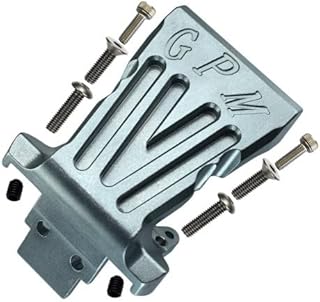 GPM For Losi 1/10 Baja Rey 4WD Desert Truck (LOS03008) Upgrade Parts Aluminum Front Bumper Mount - 1 Set Gray Silver