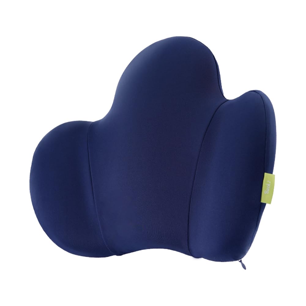 Almohada de apoyo lumbar para coche, silla de oficina con espuma viscoelástica, apoyo para aliviar el dolor de espalda baja, cojín lumbar ergonómico para silla de escritorio, sofá, cama, asiento de