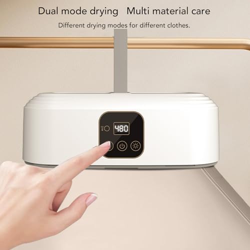Portable Clothes Dryer, 600W 15min Even Heat Fast Drying Compact Foldable Electric Drying Machine Mini Dryer Small Dryer with Timer Function for Apartments Hotel Room Travelling