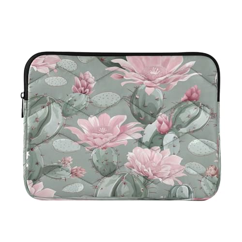 Funda para laptop 13-14 pulgadas impermeable con diseño de cactus