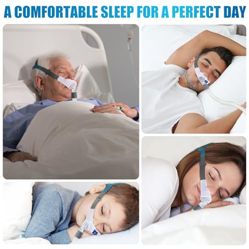 Image of Nuanchu 24 Pcs Nasal Pillow Liner for CPAP Cushion Nasal Cushion Pillow Covers Cotton Liners Skin Sleep Protector Compatible Comfort Reusable Reduce Noisy Air Leaks and Irritation (White)