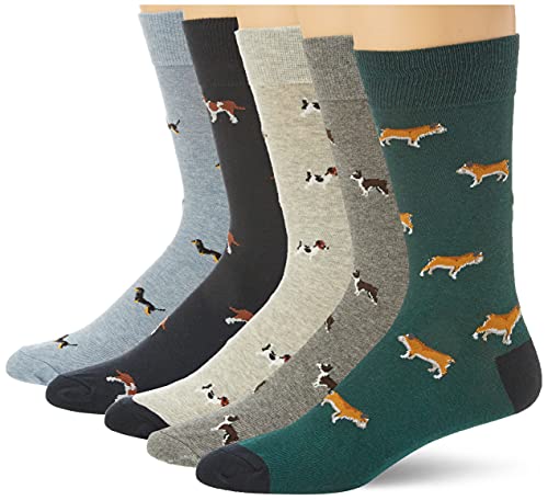 Amazon Essentials 5-Pack Patterned Socks