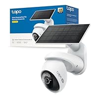 Tapo C660 KIT 4K 8MP Telecamera Pannello Solare, 360 gradi Visuale, Visione Notturna a Colori Starlight, Batteria 10000mAh, Connettività WiFi 5G/2.4G, Rilevamento AI, IP66, Allarme Rapida e Antifurto