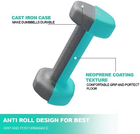 Xn8 Neoprene Dumbbell Set Hand Weight Pair Workout Strength Training Fitness