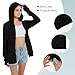 QBK Light Weight Zip Up Hoodie Thin Summer Jacket For Women(Black L)