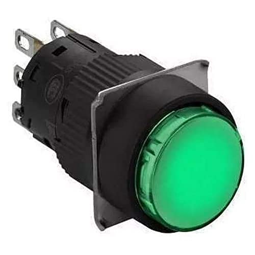 Bouton poussoir rond vert 1NANC pour éviter les erreurs de câblage