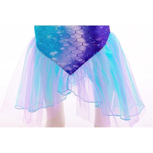 Image of GALLDEALS Girls Swimsuit 3 Piece Bathing Suits Flounce Ruffle Tankini Set Beach Swimwear with Cover Ups Skirt for 3-10 Years