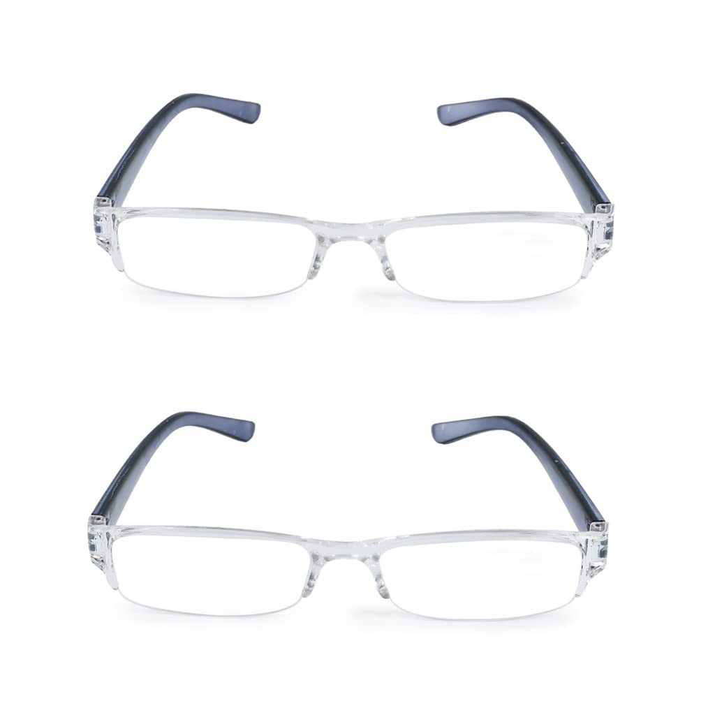 SAN EYEWEAR Mens & Womens Reactangle Half Frim Reading Glasses (+1.25, Blue, 4) (B09SCX162M) Amazon Price History, Amazon Price Tracker