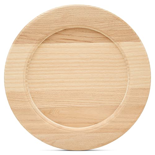 Platos de Madera Redondos 7.5 Pulgadas, Pack de 4 miniatura 1