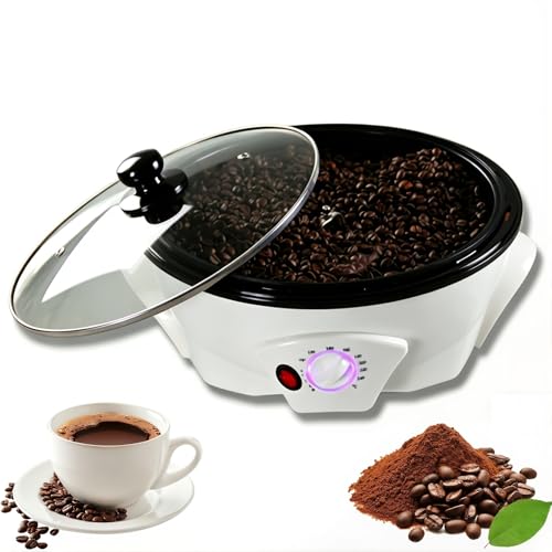 Coffee Roaster Machine 800G, Electric Bean Roaster with 0-240℃ Temperature Control, Even Heating Drum for Home or Commercial Use, Portable Design