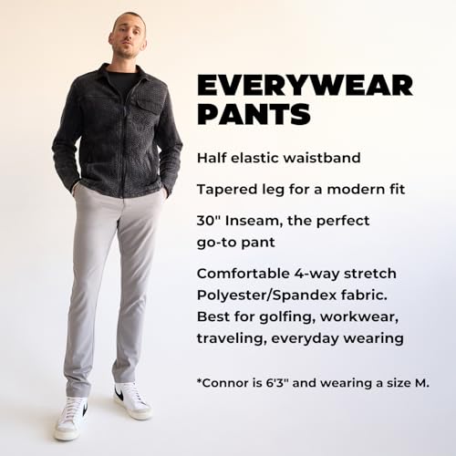 Chubbies Everywear Pants – Men’s Chino Pants with 4-Way Stretch, Tapered Leg Fit, Wrinkle-Resistant Stretch Pants, 30” Inseam2
