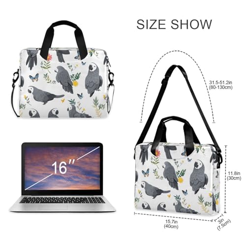 Maletín portátil para laptop 15.6" con asa y correa miniatura 5