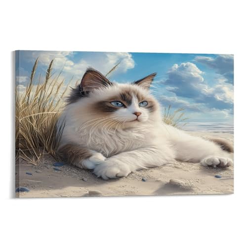 Ragdoll chat toile murale pour sublimer la chambre et le couloir