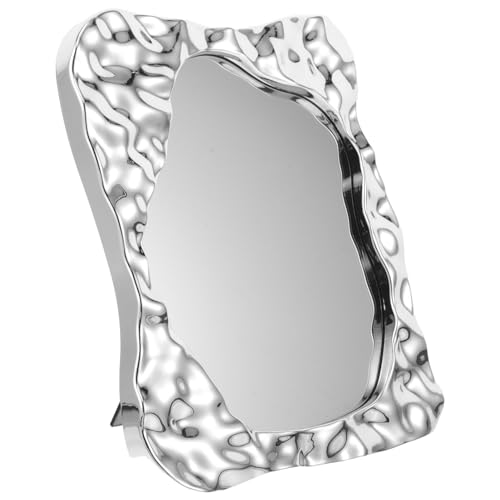 Espejo de maquillaje rectangular Beaupretty minimalista miniatura 1