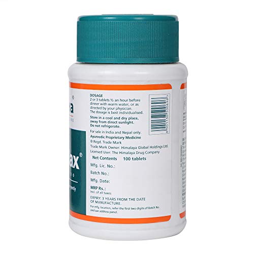 Image of Himalaya Herbolax Tablets - 100 Count (Pack of 2)