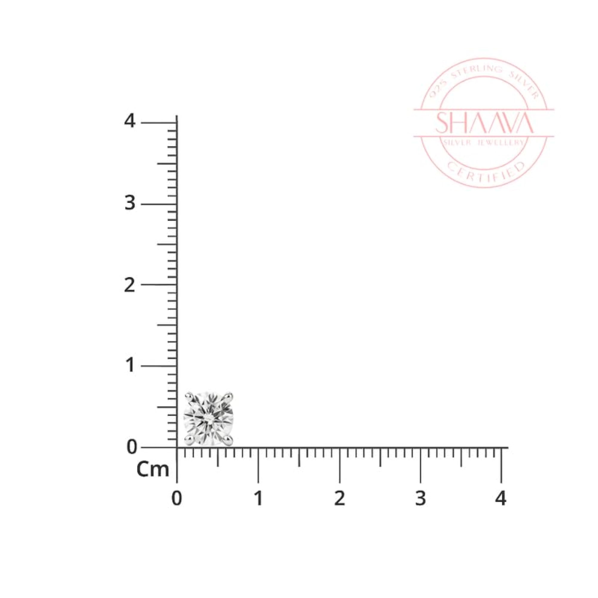 925 Pure Silver Classic Sparkle Solitaire Studs, Timeless