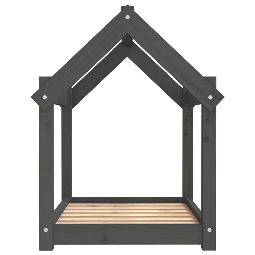 Cuccia per cani in legno di pino massiccio, 71 x 55 x 70 cm, accogliente posto per dormire con morbido cuscino, antiscivolo, per cuccioli e anziani, in soggiorno