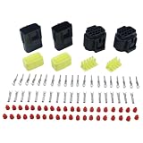 Holdwell 2 Sets Car Waterproof 10 Pin Electrical Wire Connector Plug AWG Car Motorcycle