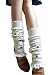 Produktbild A&Z Mode Damen Frauen Winter Stricken Stützstrümpfe Beinlinge Gestrickt Spitzen Niet Socken Beinstulpen Strapsstrümpfe (Beige)