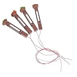 Lumières miniatures - le modèle de mini lampadaire est fabriqué en matériau abs, le décor est sûr et durable, et ne se cassera ou ne se déformera facilement, modèle lumineux