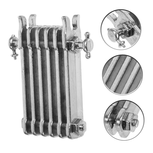 HOODANCOS Miniature Finned Radiator Model Dollhouse Heating Radiator Decor for DIY Micro Scenery Furniture Lightweight Adornment for Mini Home Accessories