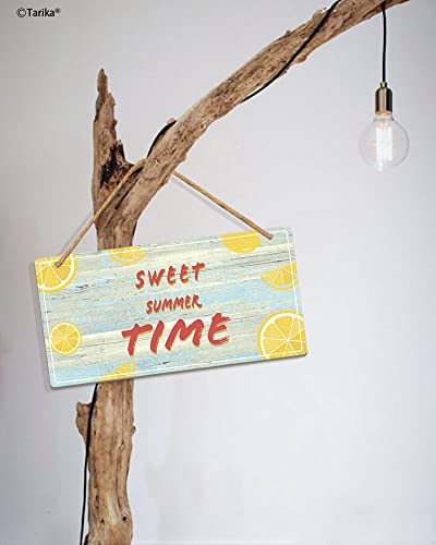 Sweet Summer Time Retro Wooden Public Decorative Hanging Sign For Home Door Fence Vintage Wall Plaques Decoration(5X10Inches) #TOP4