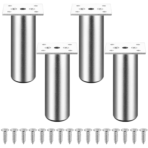Zhujiehigh 4 Pcs Furniture Legs, Adjustable Cabinet Legs