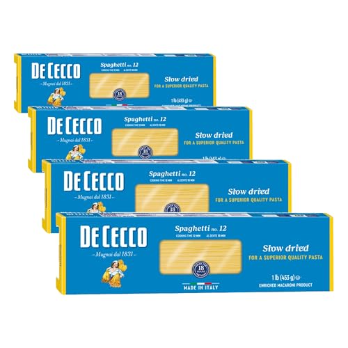 Image of De Cecco Spaghetti Pasta, 16 Oz (Pack of 4)