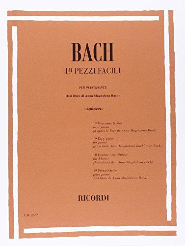 19 Pezzi facili (dal Libro Di Anna MAGDALENA