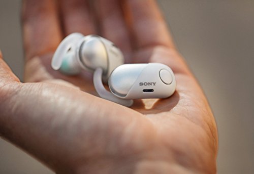 Sony Wf-Sp700N/W True Wireless Splash-Proof Noise-Cancelling Earbuds With Built-In Microphone (White), 5 X 2.4 X 6 Inches #TOP4