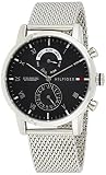 cadena acero inoxidable hombre 5 ATM de resistencia al agua Tommy Hilfiger Reloj analógico para Hombre. de Cuarzo con Correa en Acero Inoxidable 1710402