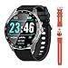 Blackview Smartwatch Herren, X1 Smart Watch Fitnessuhr Rund Volle Touchscreen 5ATM Wasserdicht Sportuhr Fitness Tracker mit Pulsuhr Schlafmonitor Schrittzähler Damen Aktivitätstracker für iOS Android