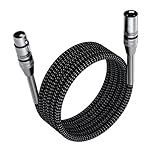 FIBBR XLRケーブル パック、マイクケーブルナイロン編組XLRオス-メスヘビーデューティーバランス型マイクコードプリアンプ/スピーカーシステムなどと互換性があります (1M, 1)