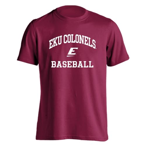 EKU Colonels Baseball T-Shirt – Officially Licensed Gameday Collection Eastern Kentucky University Baseball Diamond Fan Shirt – Maroon – Size Medium