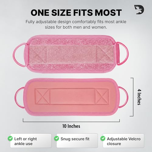 Image of DMoose Ankle Strap for Cable Machine - One Size Fit with Premium Padding, Workout Kickback Ankle Cuffs, Ankle Bands for Working Out, Booty Workouts, Leg Extension, Hip Abductors & Lower Body Exercises