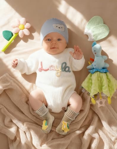 Image of Baby Shower Gift Basket - Baby Gift Set with Diaper Caddy, Gifts for New Mom, Gender Reveal Gifts, New Born Essential Include Security Blanket Hat Bib Socks Mittens, Boy