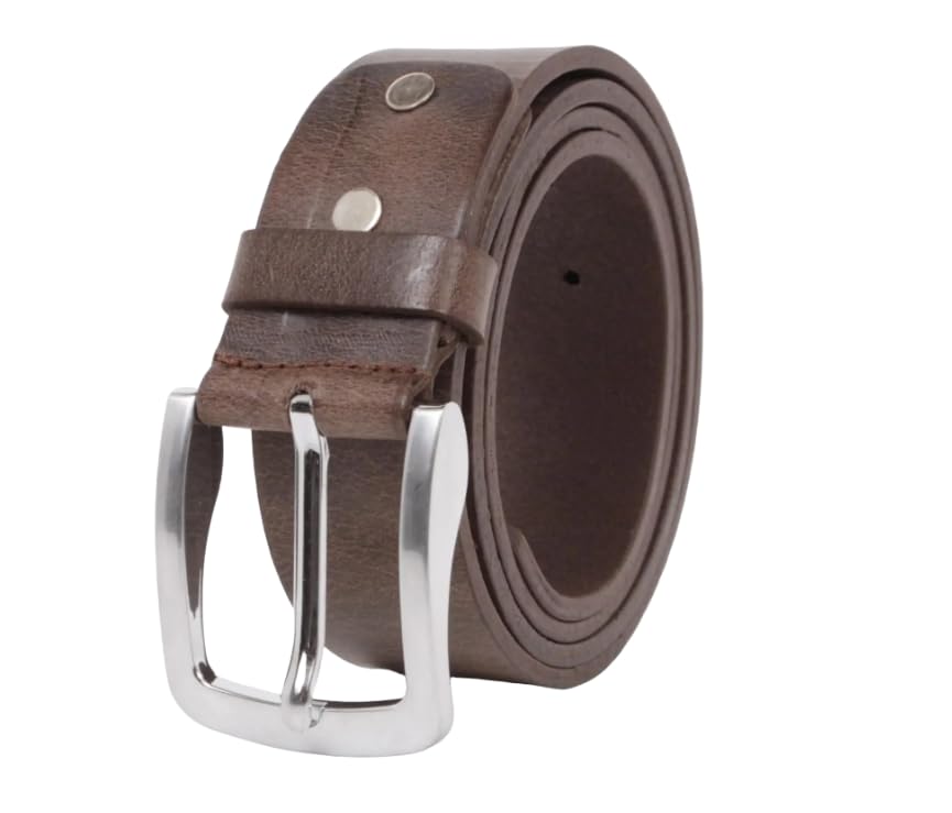 Men's American Handmade Genuine Full Grain buffalo Hide Leather Belt 1.5" Wide Stainless Steel Buckle.2